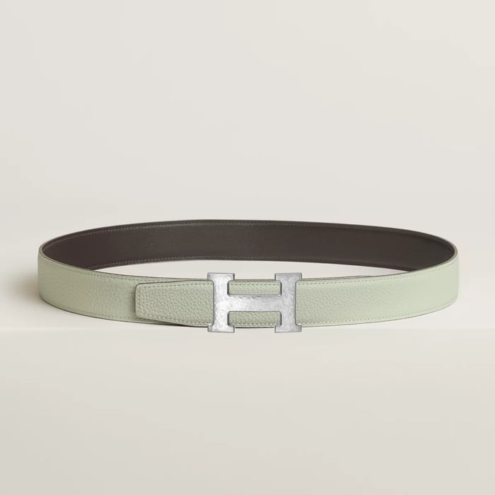 H Martelee Belt Buckle & Reversible Leather Strap 32 MM