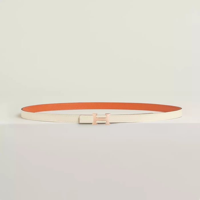 Mini 5382 belt buckle & Reversible leather strap 13 mm