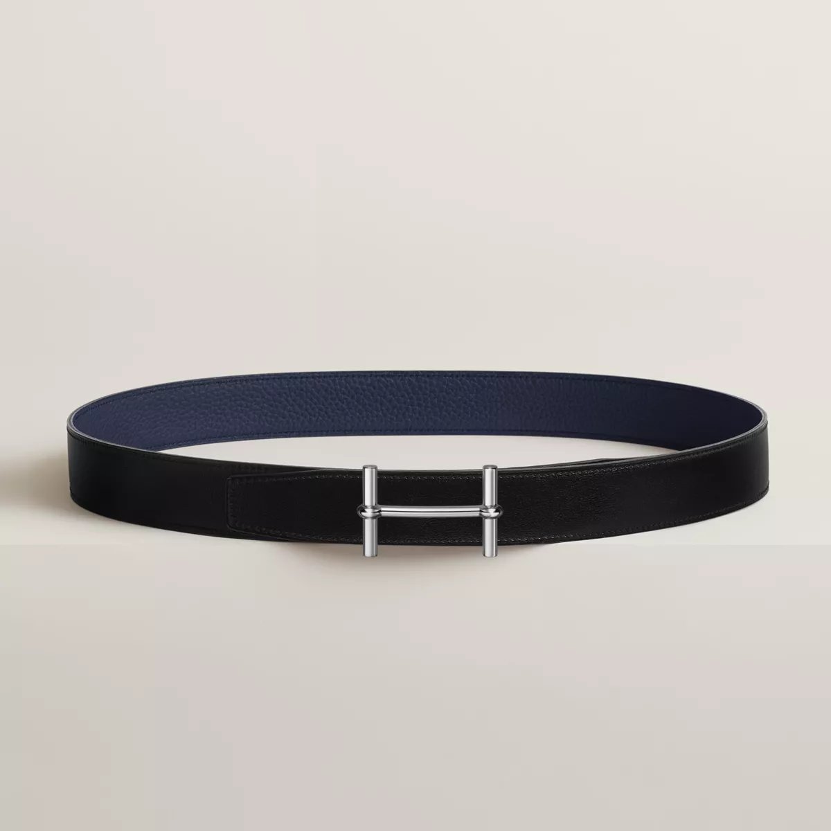 H d'Ancre 벨트 버클 & 리버서블 가죽 스트랩 32mm