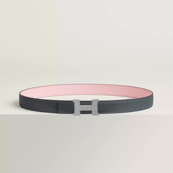 Mini Constance Guillochee Belt Buckle & Reversible Leather Strap 24 MM
