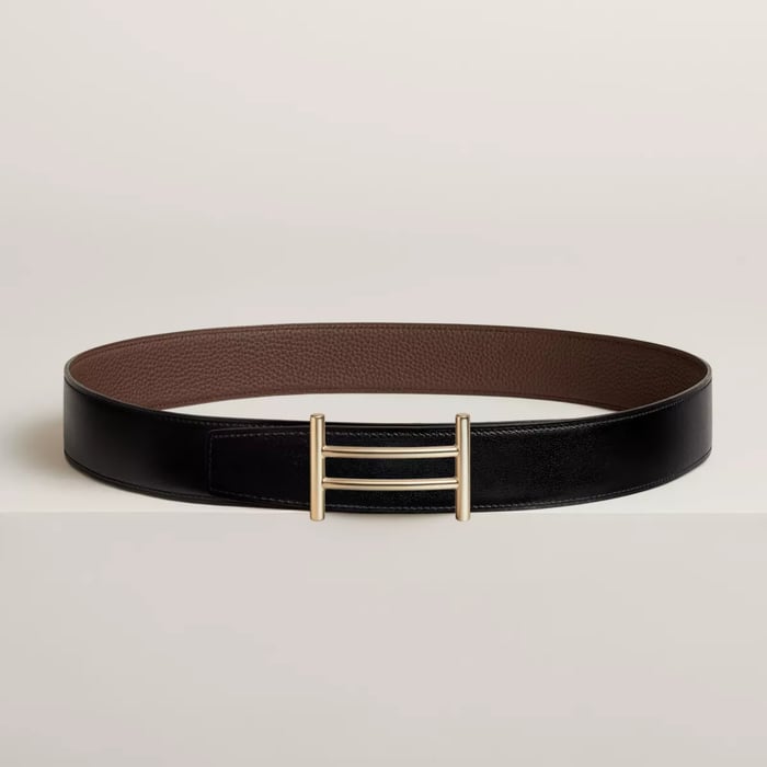 Rider Belt Buckle & Reversible Leather Strap 38 MM