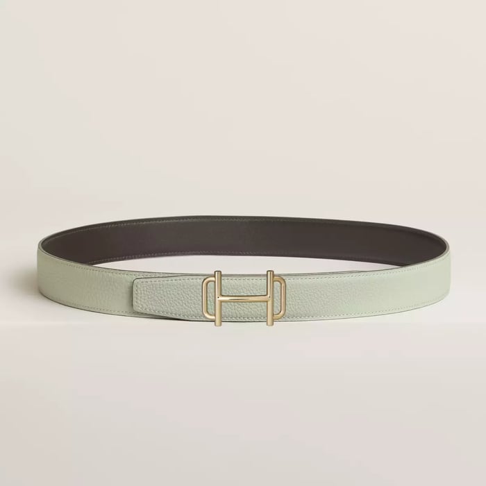 Royal Belt Buckle & Reversible Leather Strap 32 MM