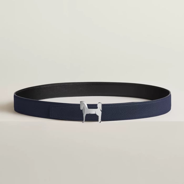 Panache Belt Buckle & Reversible Leather Strap 32 MM