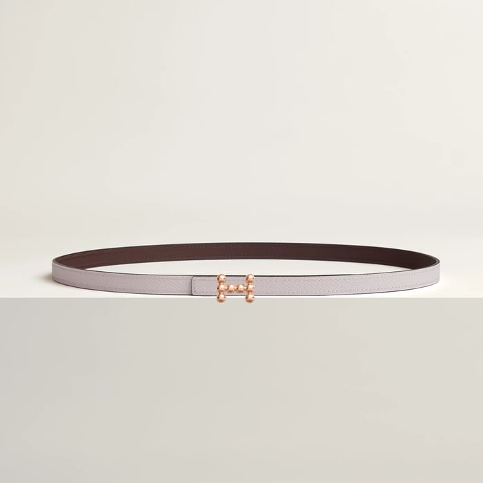 Bubble Belt Buckle & Reversible Leather Strap 13 MM