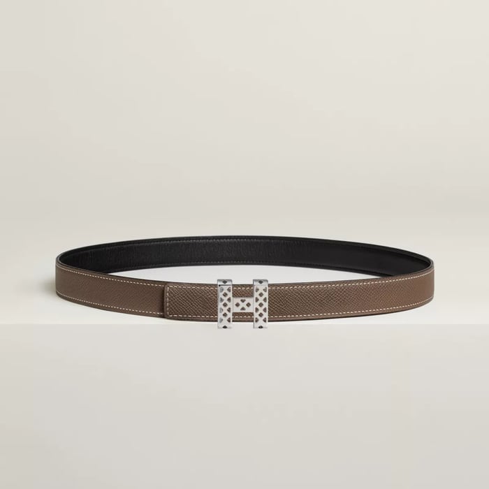 Garden Party Belt Buckle & Reversible Leather Strap 24 MM