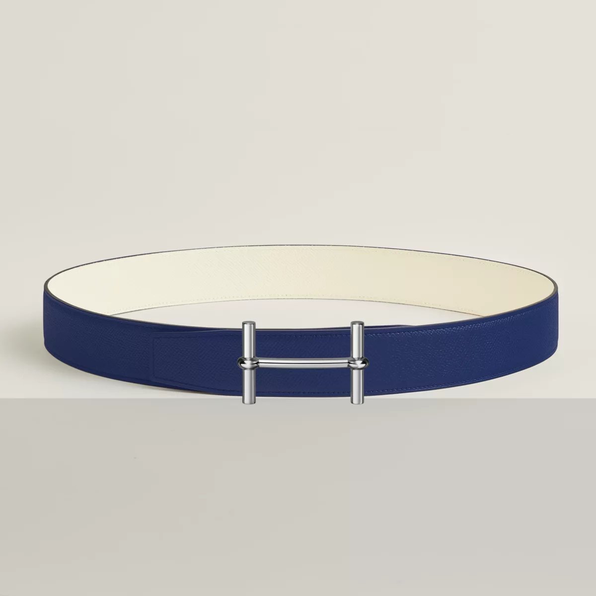 H d'Ancre belt buckle & Reversible leather strap 38 mm