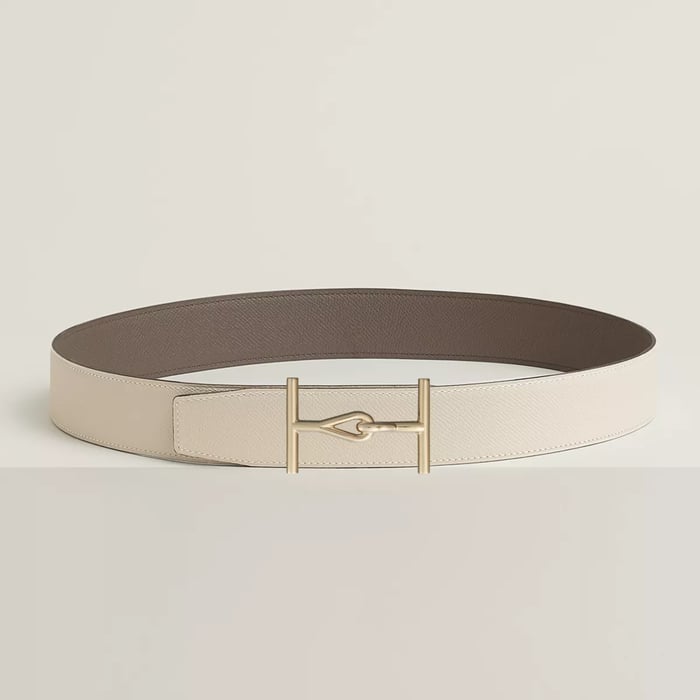 Jumbo Belt Buckle & Reversible Leather Strap 38 MM