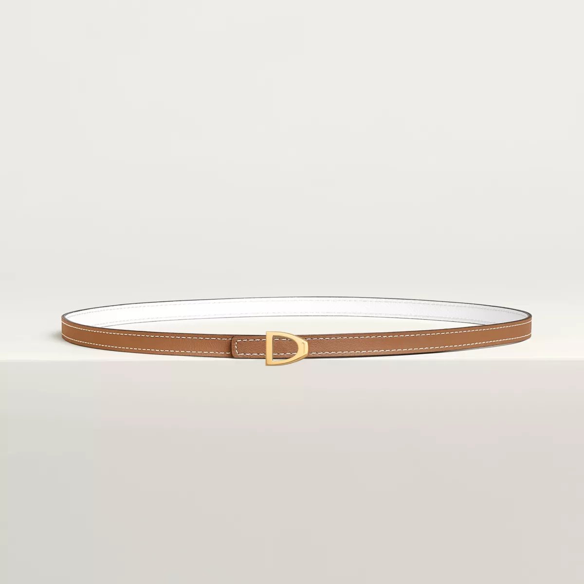Cavaliere belt buckle & Reversible leather strap 13 mm