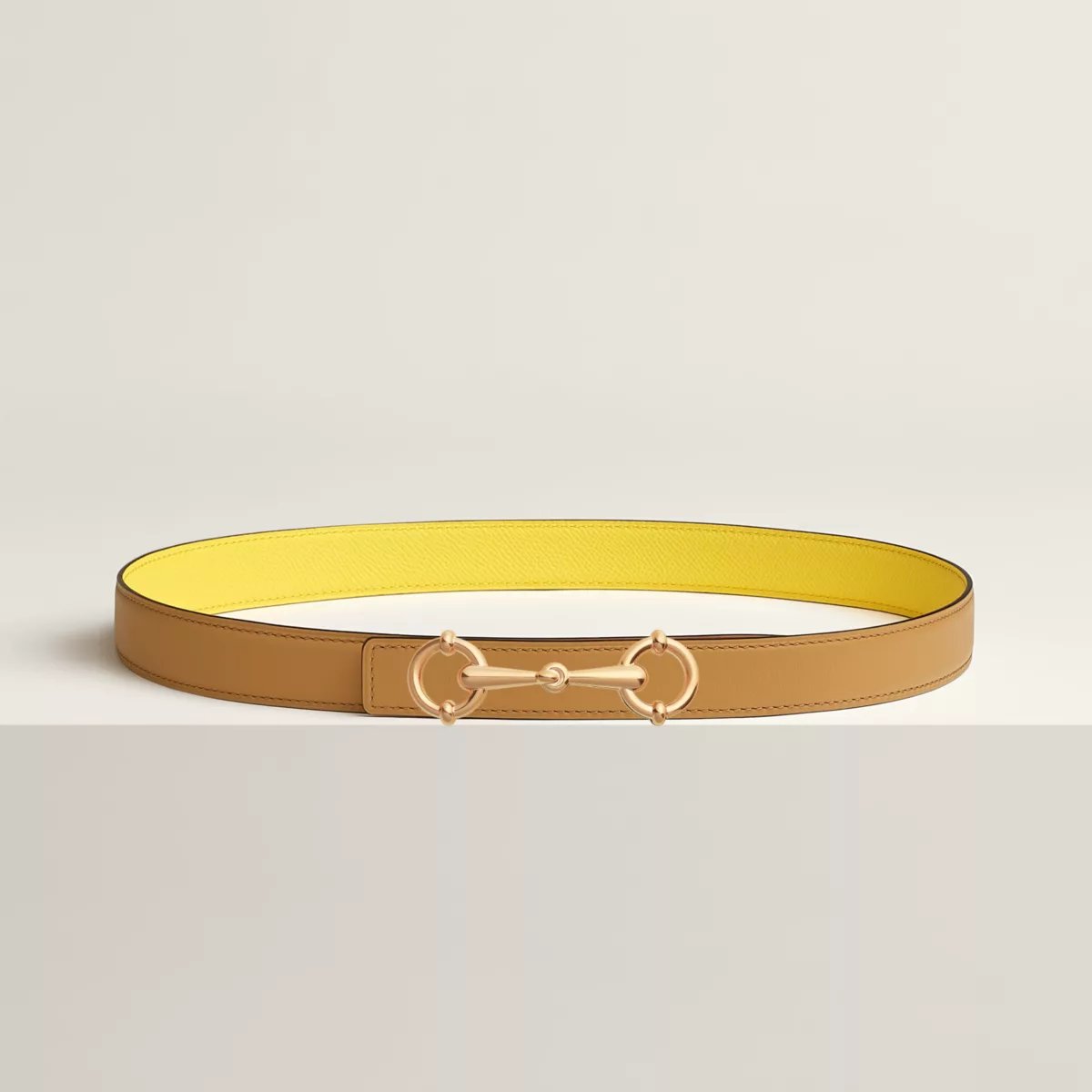 Boucle de ceinture Lady Rider & Cuir de ceinture réversible 24 mm
