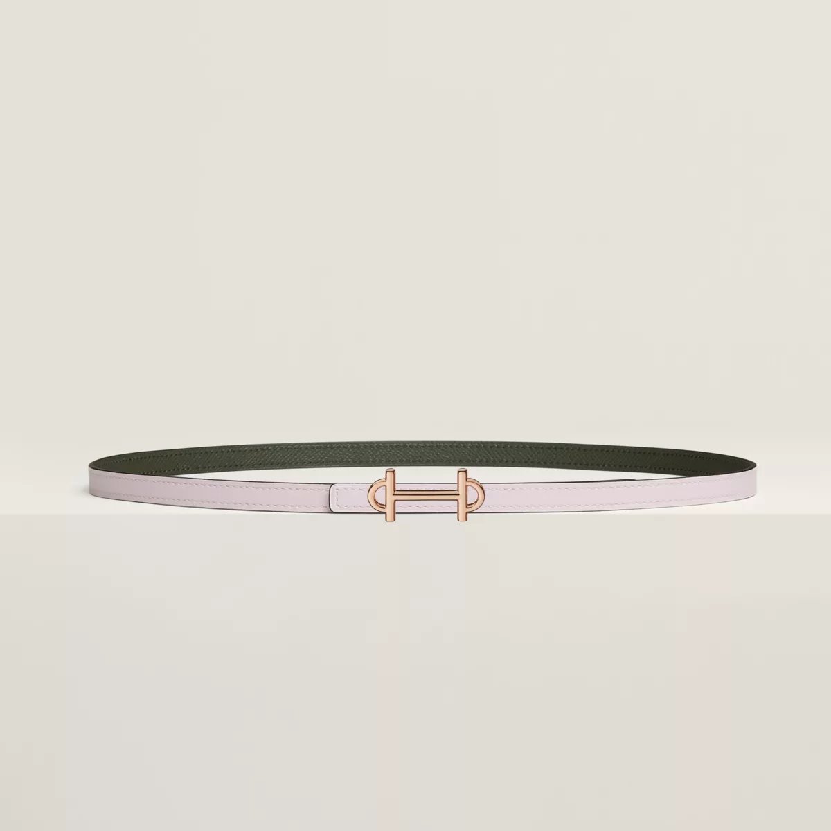 Gamma belt buckle & Reversible leather strap 13 mm
