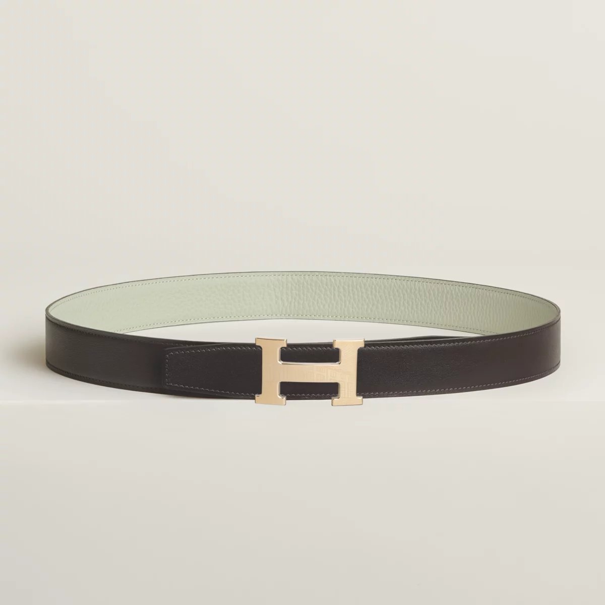 5382 Faubourg belt buckle & Reversible leather strap 32 mm