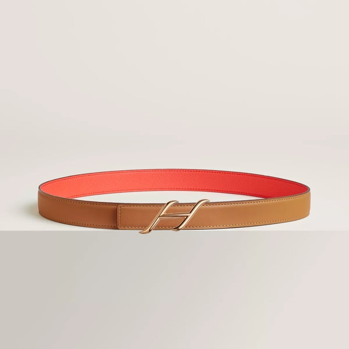 HDN belt buckle & Reversible leather strap 24 mm