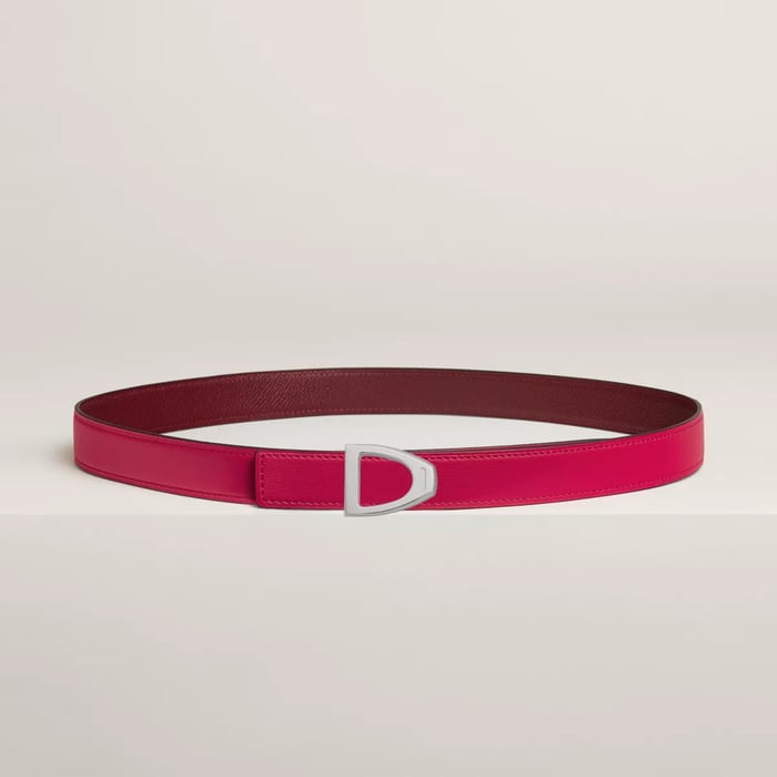 Cavaliere belt buckle & Reversible leather strap 24 mm