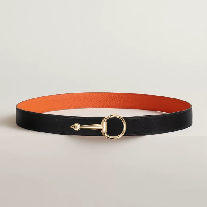 Casaque Belt Buckle & Reversible Leather Strap 32 MM