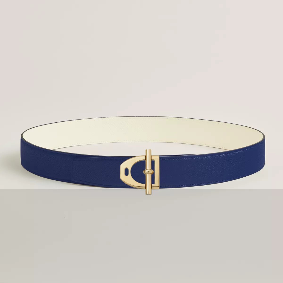 Boucle de ceinture Néo Etrier & Cuir de ceinture réversible 38 mm