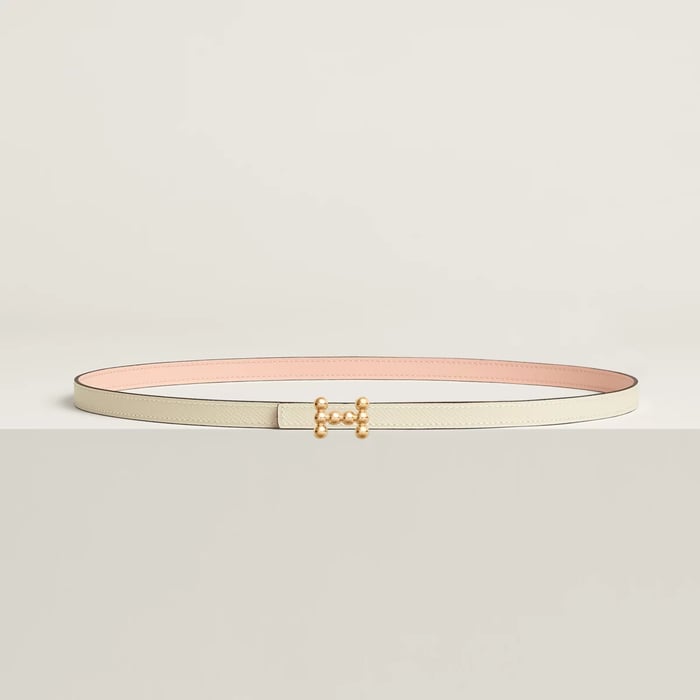 Bubble Belt Buckle & Reversible Leather Strap 13 MM
