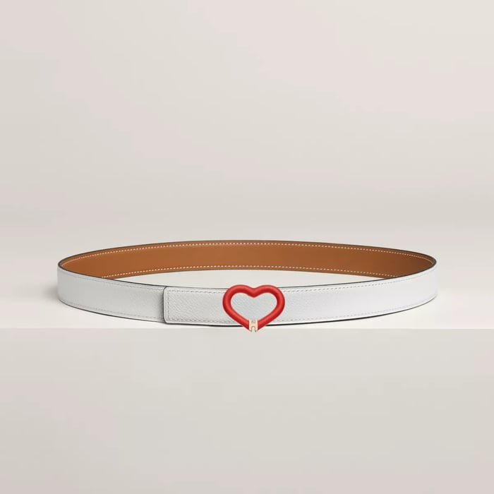 Plein Coeur Belt Buckle & Reversible Leather Strap 24 MM