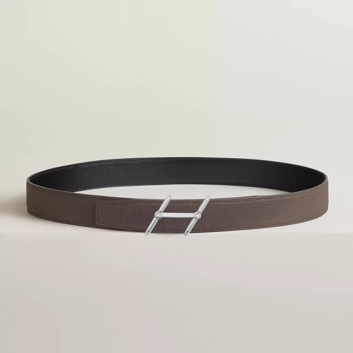 Swing Belt Buckle & Reversible Leather Strap 32 MM
