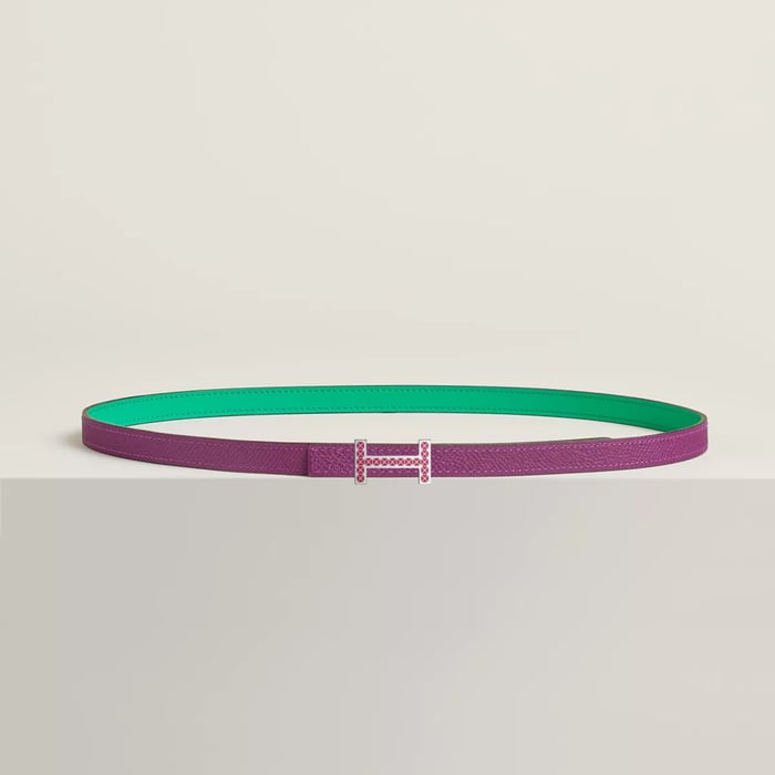 Focus Medor Laquee Belt Buckle & Reversible Leather Strap 13 MM