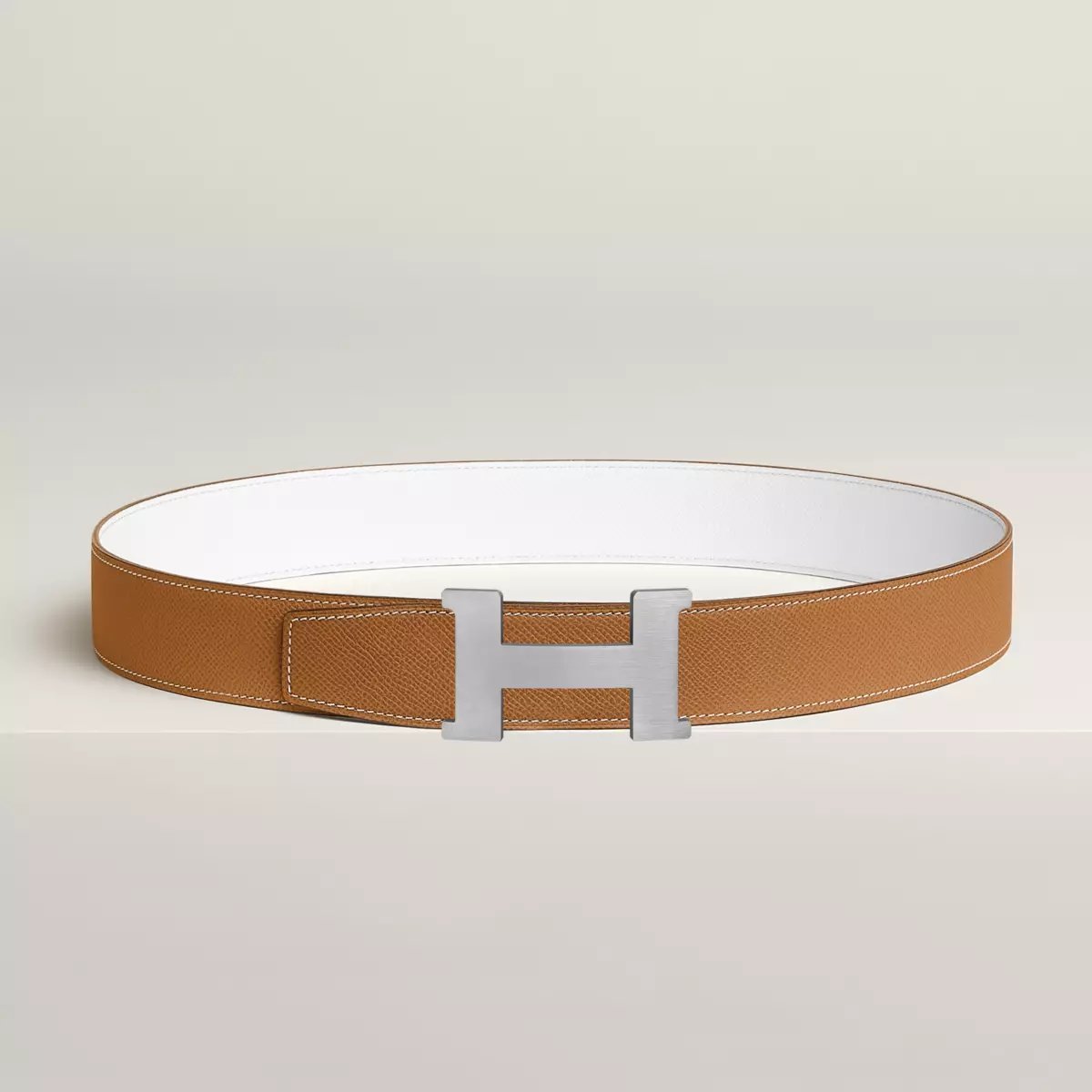 Constance belt buckle & Reversible leather strap 38 mm