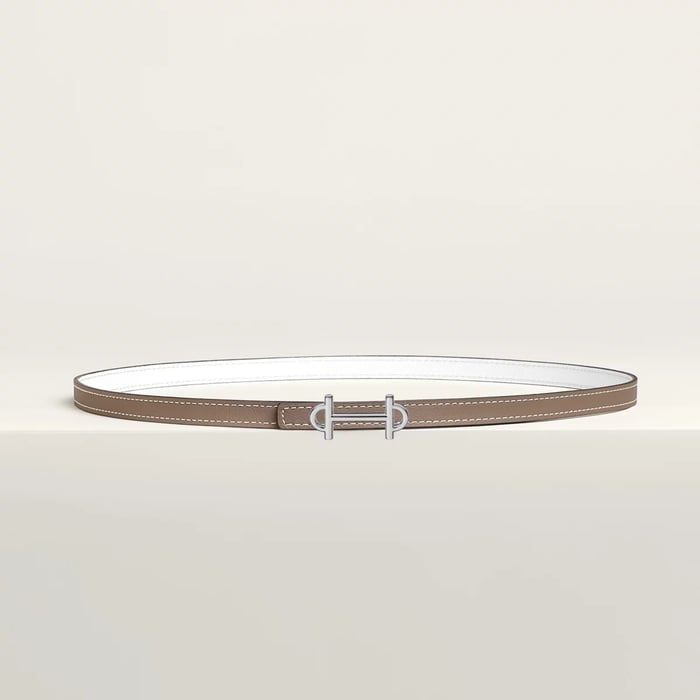 Gamma belt buckle & Reversible leather strap 13 mm