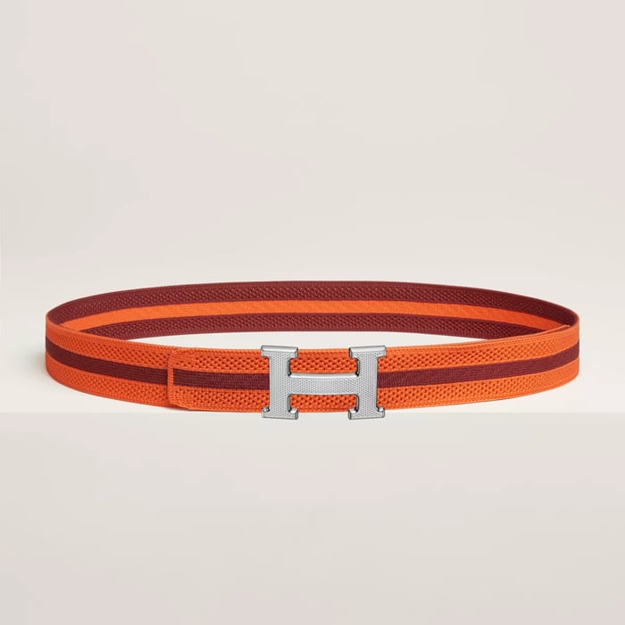 H Guillochee Belt Buckle & Team Band 32 MM