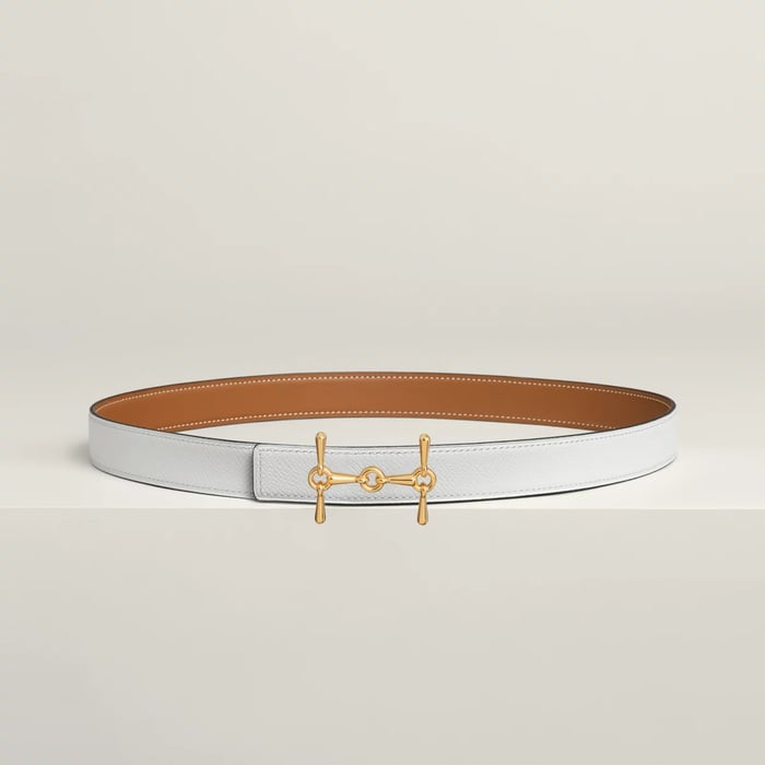 Boucle De Ceinture H Equestre & Cuir De Ceinture Réversible 24 MM