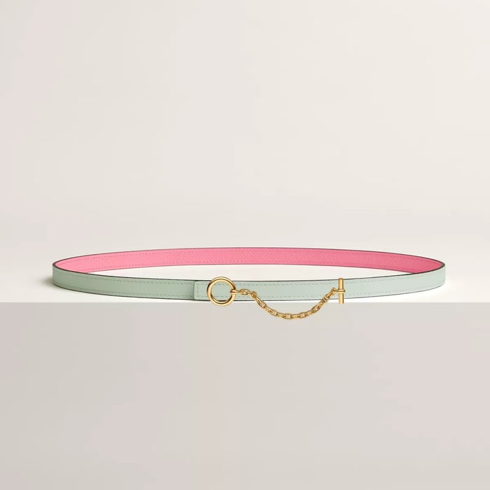 Carrousel belt buckle & Reversible leather strap 13 mm