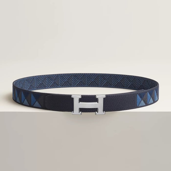 H Guillochee belt buckle & Medor XO band 32 mm