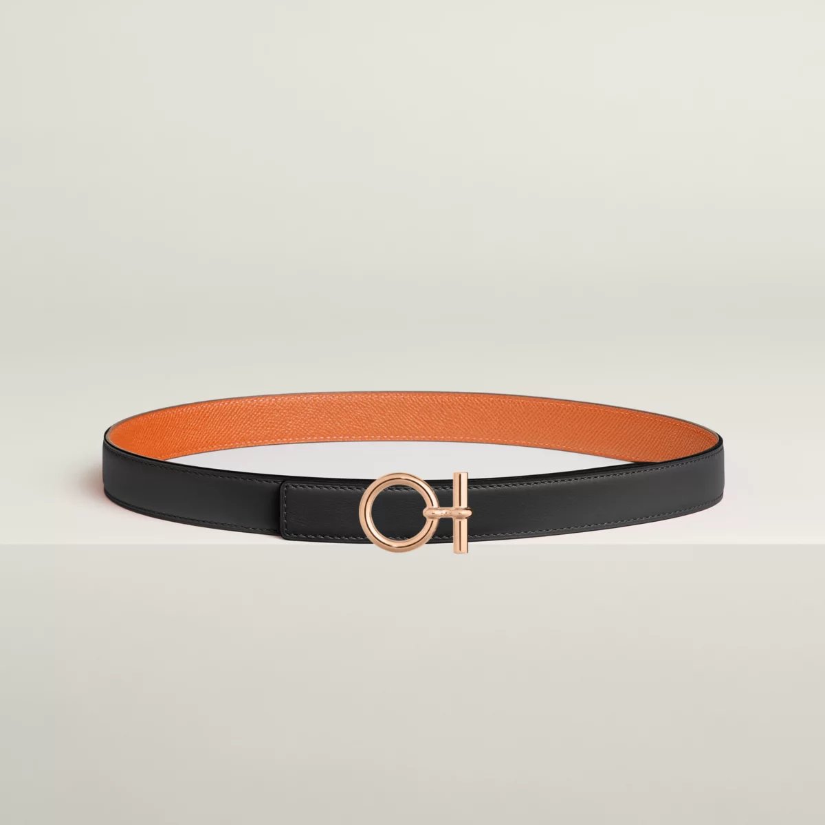Flot belt buckle & Reversible leather strap 24 mm