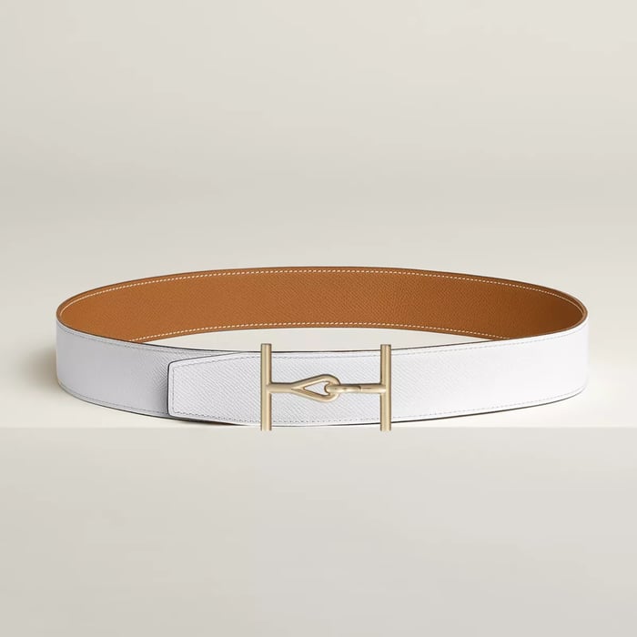 Jumbo Belt Buckle & Reversible Leather Strap 38 MM