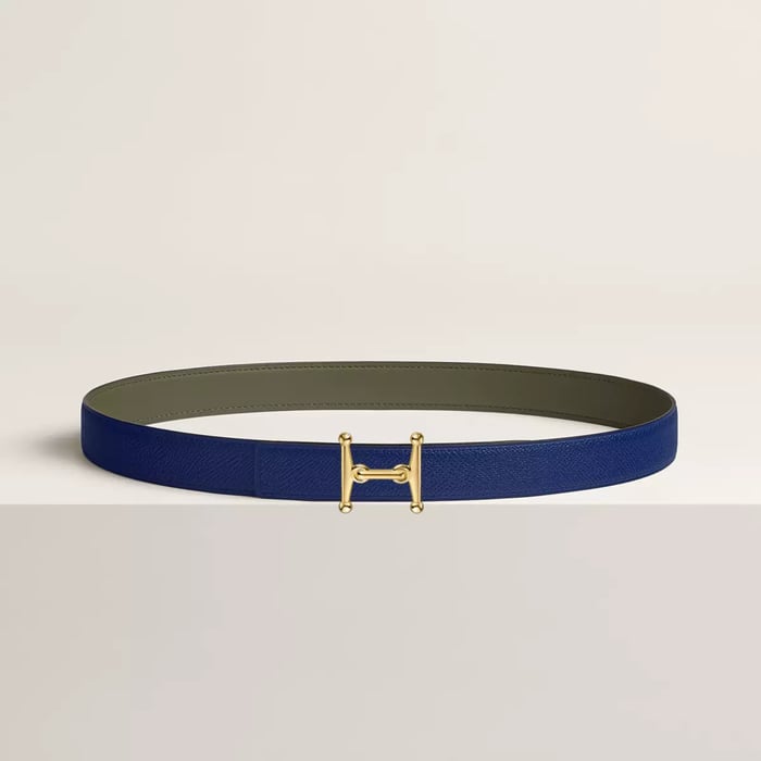 Mors H Belt Buckle & Reversible Leather Strap 24 MM