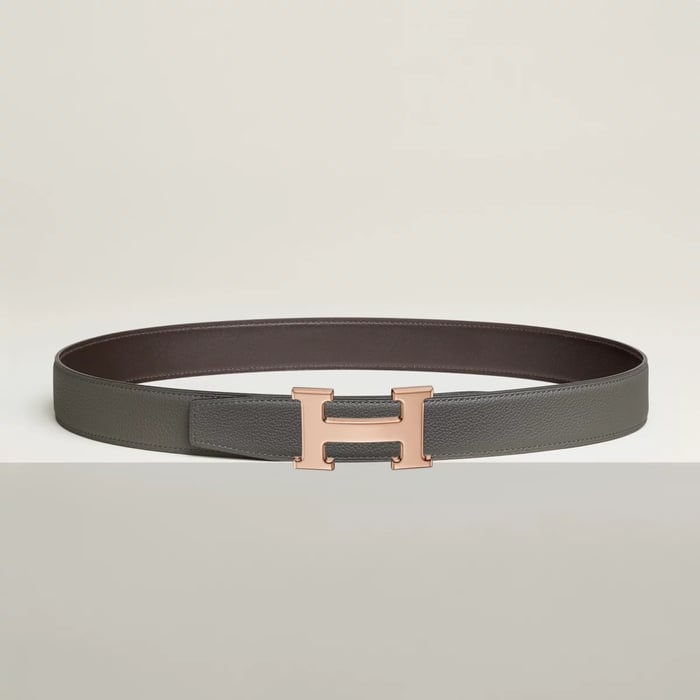 H 벨트 버클 & 리버서블 가죽 스트랩 32mm
