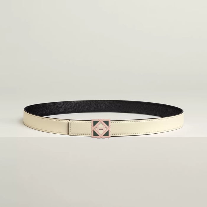 H Roseraie Belt Buckle & Reversible Leather Strap 24 MM