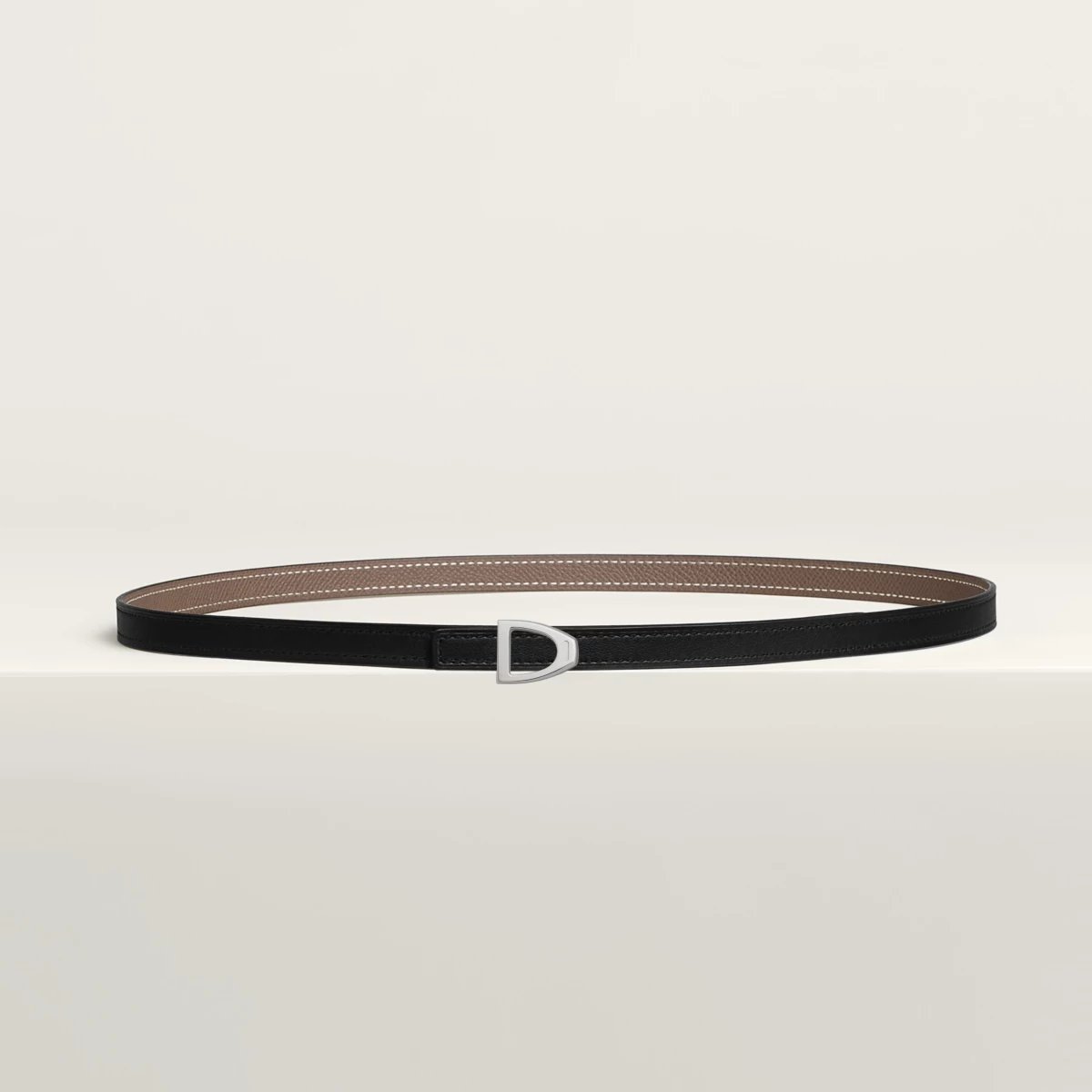 Cavaliere belt buckle & Reversible leather strap 13 mm