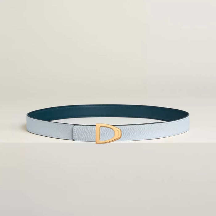 Cavaliere 벨트 버클 & 리버서블 가죽 스트랩 24mm