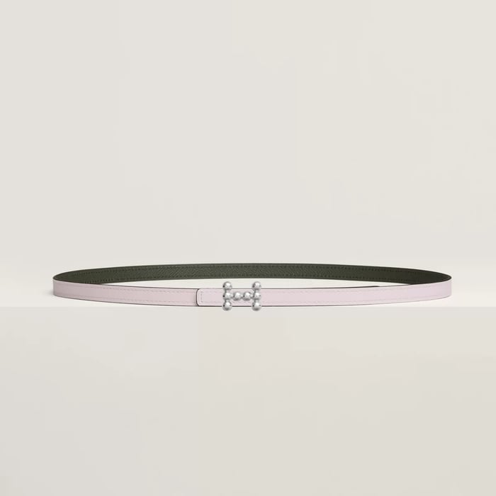 Bubble belt buckle & Reversible leather strap 13 mm