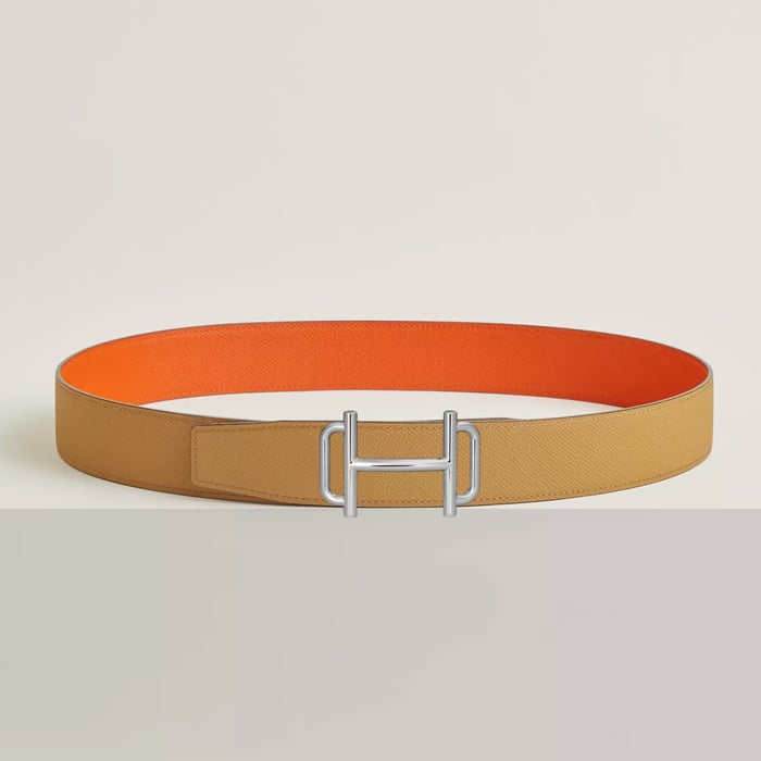 Royal belt buckle & Reversible leather strap 38 mm