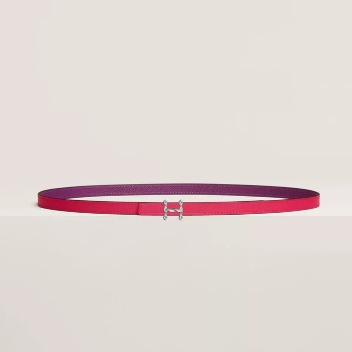 H Torsade belt buckle & Reversible leather strap 13 mm