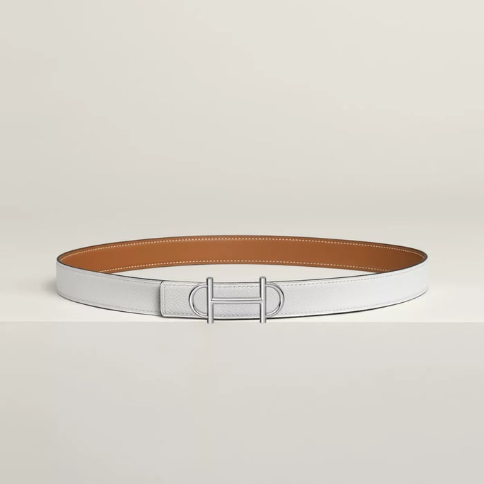 Gamma Belt Buckle & Reversible Leather Strap 24 MM