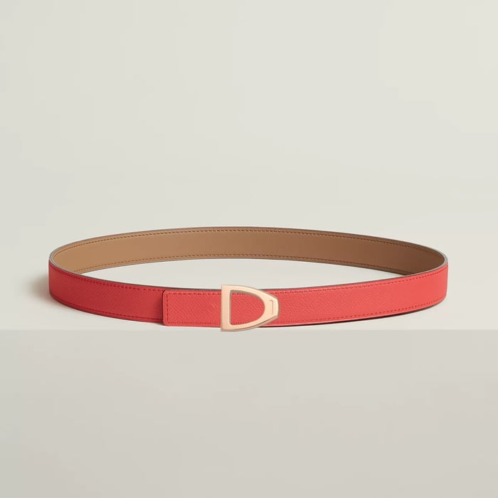 Cavaliere Belt Buckle & Reversible Leather Strap 24 MM