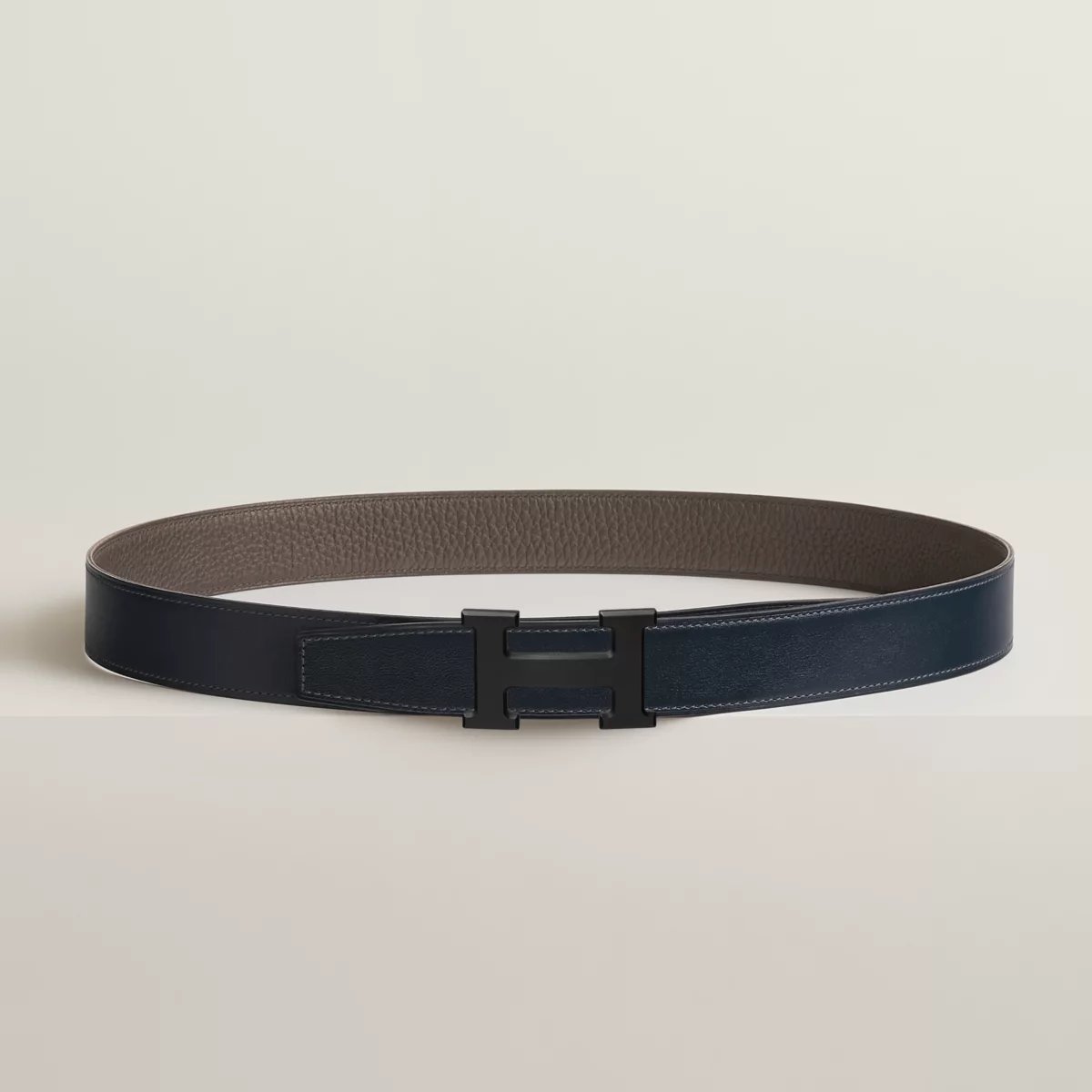H 벨트 버클 & 리버서블 가죽 스트랩 32mm