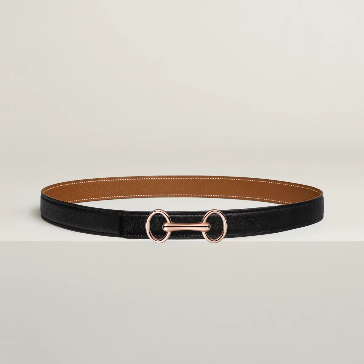 Heritage belt buckle & Reversible leather strap 24 mm