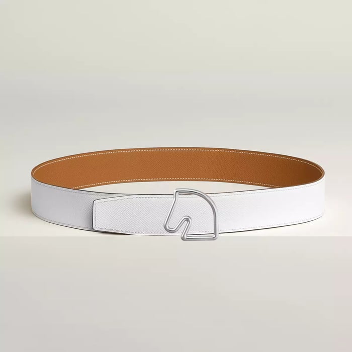 Tete De Cheval Belt Buckle & Reversible Leather Strap 38 MM