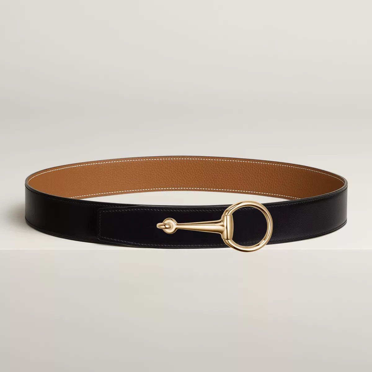 Casaque belt buckle & Reversible leather strap 38 mm