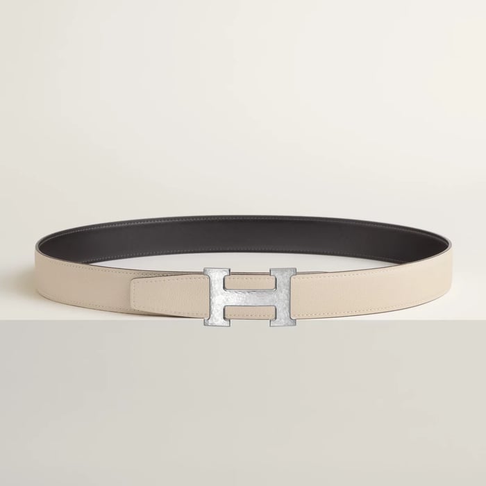 H Martelee Belt Buckle & Reversible Leather Strap 32 MM