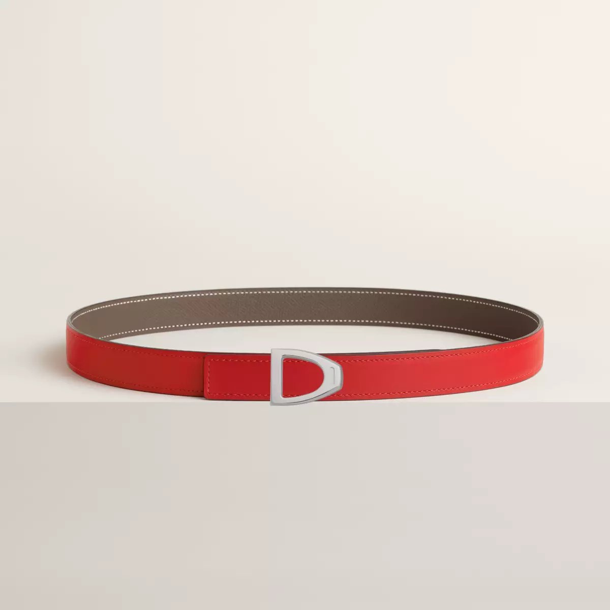 Boucle de ceinture Cavalière & Cuir de ceinture réversible 24 mm