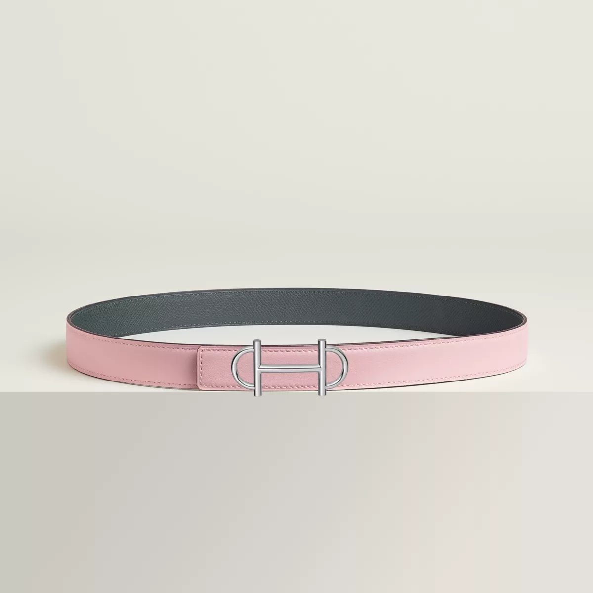 Gamma belt buckle & Reversible leather strap 24 mm