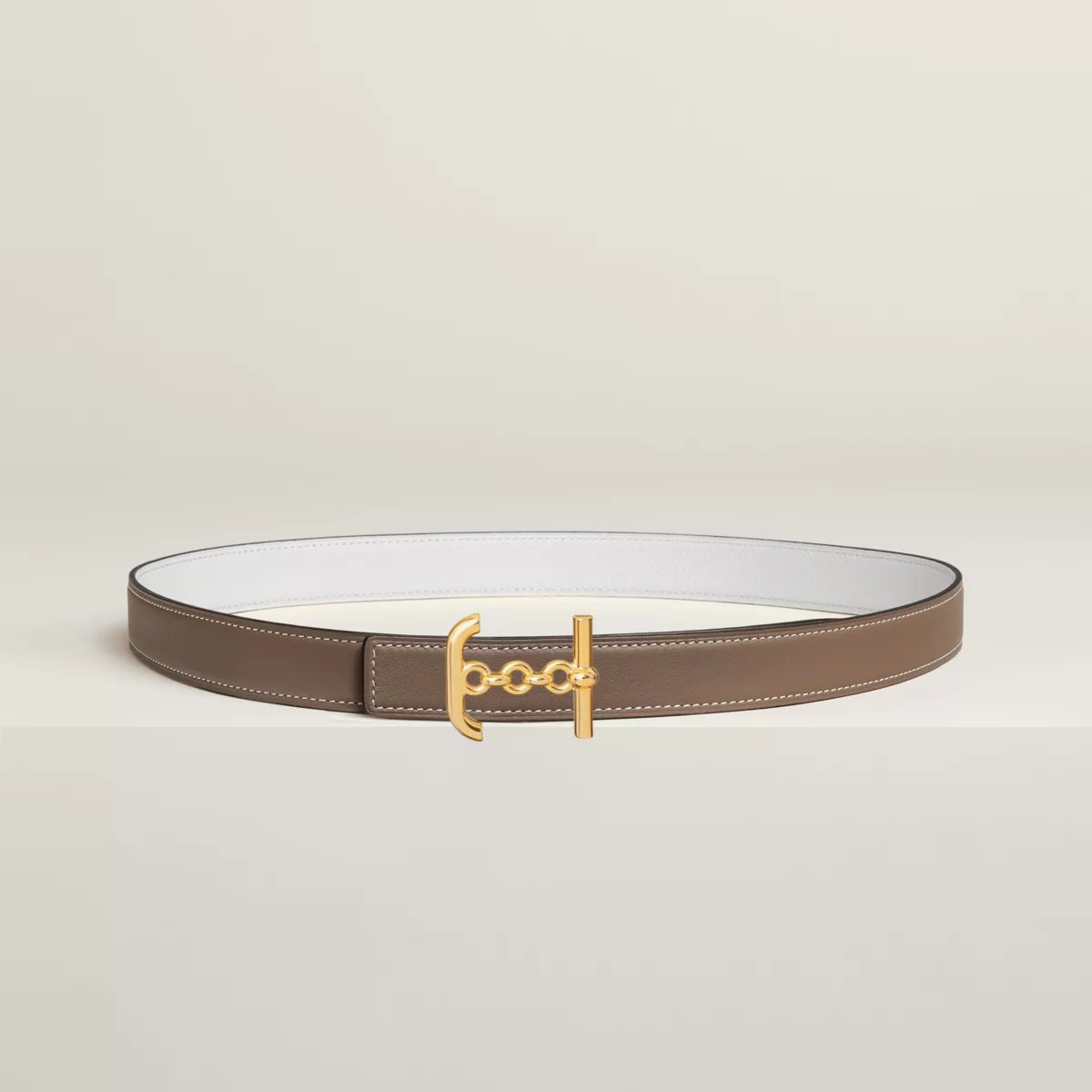 Boucle de ceinture Ancre Marine & Cuir de ceinture réversible 24 mm