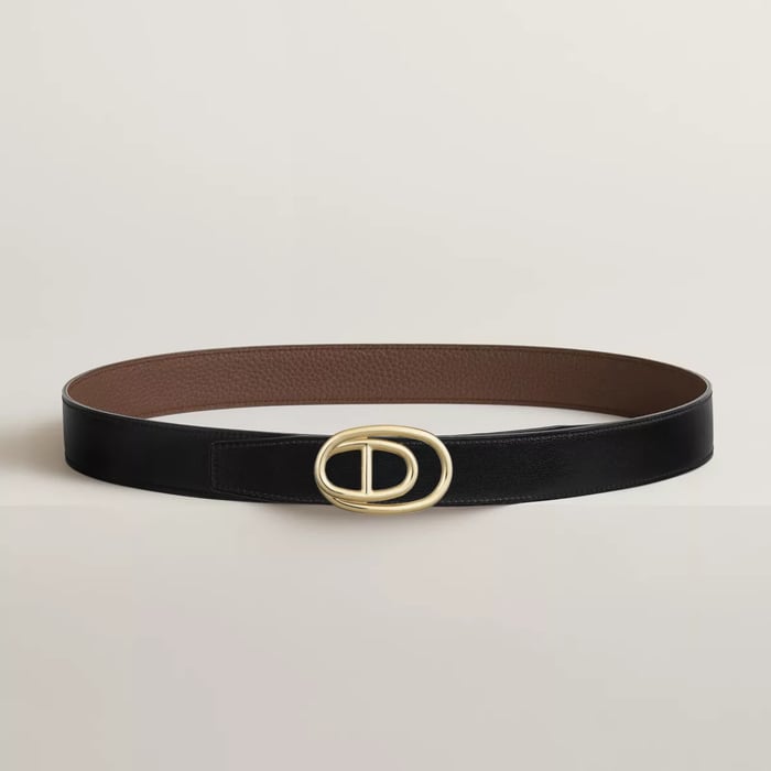 Odyssee Belt Buckle & Reversible Leather Strap 32 MM
